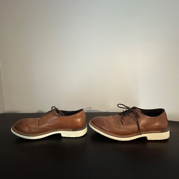 Cole Haan Mens GO TO WING OXFORD British Tan Leather Shoe Size 9.5 M D - Picture 5 of 11